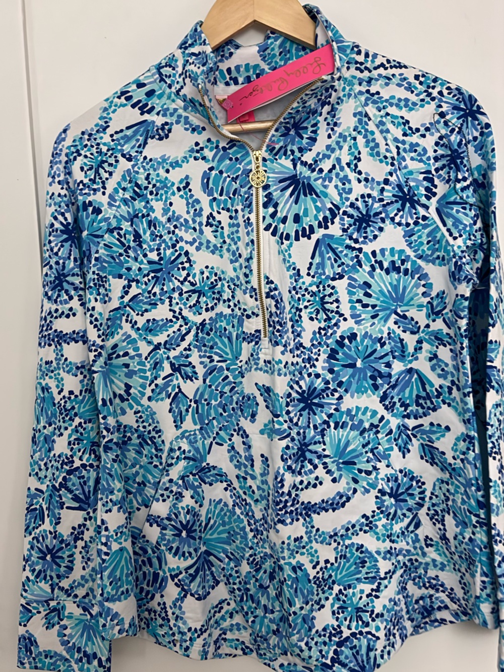 Lilly Pulitzer quarter zip sz S nwt